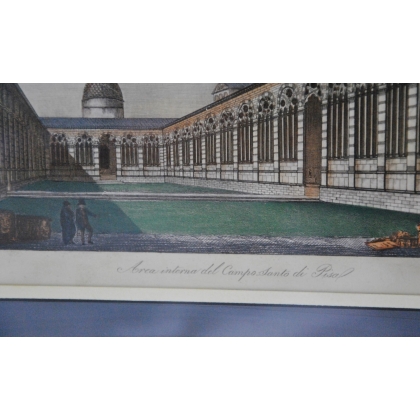 Coloured engraving "Interior of the Moinat SA" – Antiques and decorative items – Engravings, lithographs