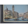Gravure coloriée "Canal Regio, Venezia"  sur Moinat SA  - Antiquités décoration -  Gravures, Lithos