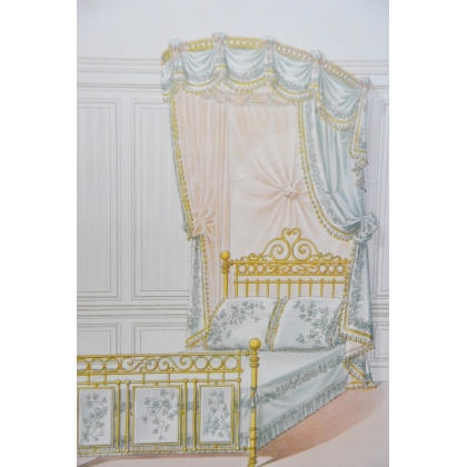 Engraving: ‘Le Garde-meuble, Lit de bout’ by Moinat SA – Antiques and home décor – Engravings, lithographs