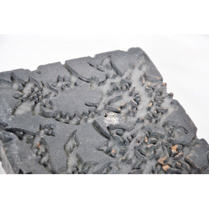 Printing plate for the square fabric at  Moinat SA  - Antiques and home décor