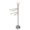 Polished and chrome-plated brass towel rack at  Moinat SA  - Antiques and home décor