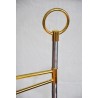 Polished and chrome-plated brass towel rack at  Moinat SA  - Antiques and home décor