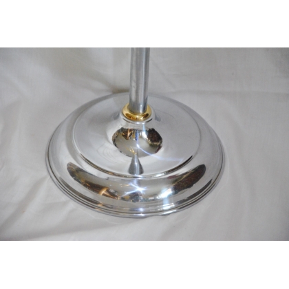 Polished and chrome-plated brass towel rack at  Moinat SA  - Antiques and home décor