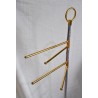 Polished and chrome-plated brass towel rack at  Moinat SA  - Antiques and home décor