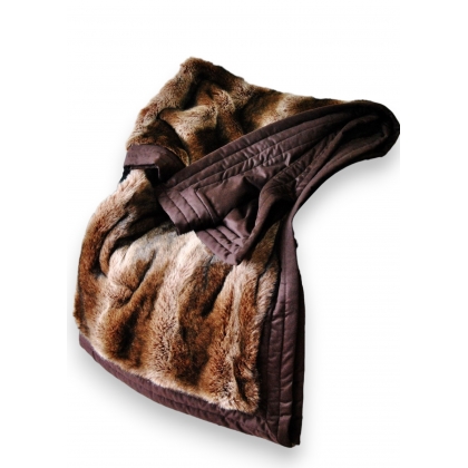 Plaid en fausse fourrure \"Matarol\"