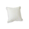 Green chequered decorative cushion at  Moinat SA  - Antiques and home décor