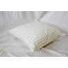 Green chequered decorative cushion at  Moinat SA  - Antiques and home décor