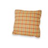 Honey-yellow checked cushion at  Moinat SA  - Antiques and home décor