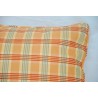 Honey-yellow checked cushion at  Moinat SA  - Antiques and home décor