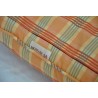 Honey-yellow checked cushion at  Moinat SA  - Antiques and home décor