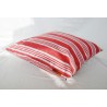 Red and grey striped "Lexington" cushion at Moinat SA – Antiques and home décor