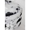 Black faux cowhide pouffe by Moinat SA – Antiques and home décor