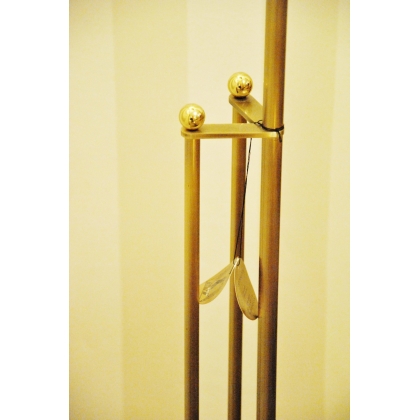  Lampadaire halogène double en laiton sur  Moinat SA  - Antiquités décoration