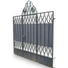  Portail Art Déco en fer forgé gris sur  Moinat SA  - Antiquités décoration