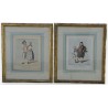 Pair of engravings entitled ‘Costumes’.  by Moinat SA  – Antiques and decorative arts –  Engravings, lithographs