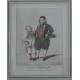 Pair of colored prints "Costumes".
