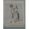Pair of engravings entitled ‘Costumes’.  by Moinat SA  – Antiques and decorative arts –  Engravings, lithographs