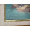 Paintings | Painting: ‘Village amongst the cliffs in Moinat SA’ – Antiques and home décor