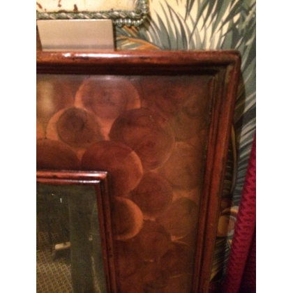  Miroir biseauté en verre églomisé, sur  Moinat SA  - Antiquités décoration