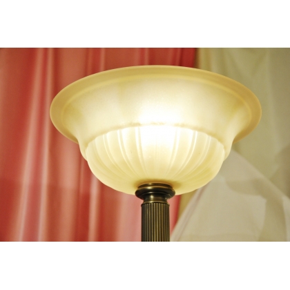  Lampadaire "Clunia" en laiton avec sur  Moinat SA  - Antiquités décoration