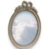  Miroir ovale style Louis XVI en bois sur  Moinat SA  - Antiquités décoration