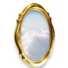  Miroir ovale biseauté en bois doré sur  Moinat SA  - Antiquités décoration