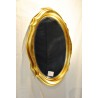  Miroir ovale biseauté en bois doré sur  Moinat SA  - Antiquités décoration