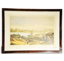 Gravure "Vue générale de Genève"