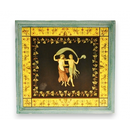 Coloured Neoclassical engraving ‘Dance’ by Moinat SA – Antiques and decorative items – Engravings, lithographs