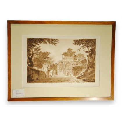 Paire de gravures "A view of a mosque  sur Moinat SA  - Antiquités décoration -  Gravures, Lithos