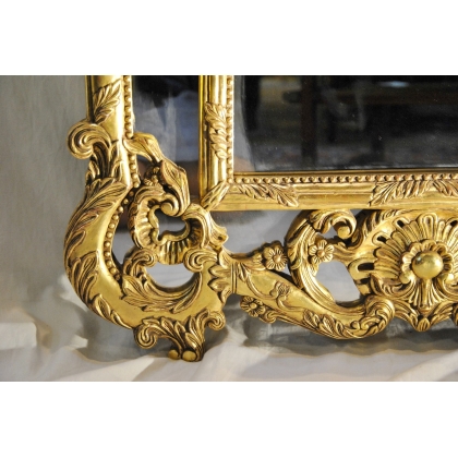  Miroir style Louis XV en bois sculpté sur  Moinat SA  - Antiquités décoration