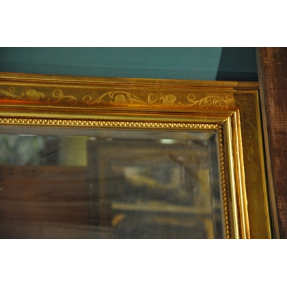  Miroir style Louis-Philippe en bois doré sur  Moinat SA  - Antiquités décoration