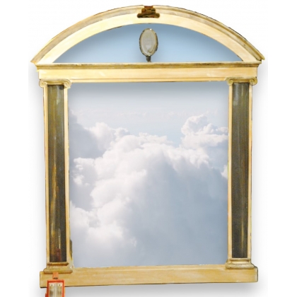  Miroir Néo-classique à colonnes en bois sur  Moinat SA  - Antiquités décoration