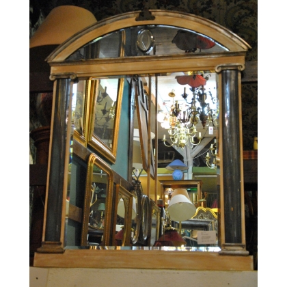  Miroir Néo-classique à colonnes en bois sur  Moinat SA  - Antiquités décoration