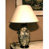  Lampe en porcelaine avec décor émaillé sur  Moinat SA  - Antiquités décoration