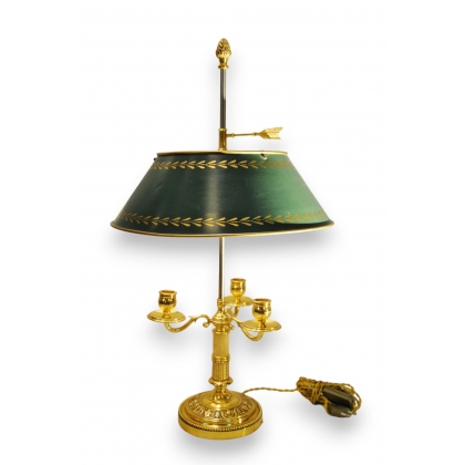 Lampe bouillotte à 3 branches en bronze