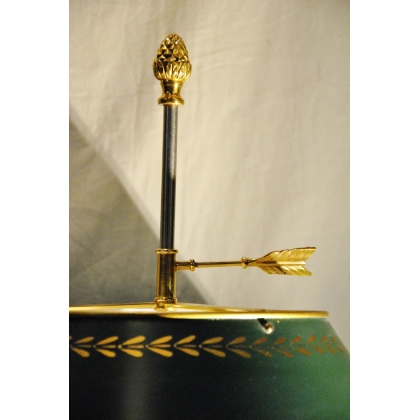  Lampe bouillotte à 3 branches en bronze sur  Moinat SA  - Antiquités décoration