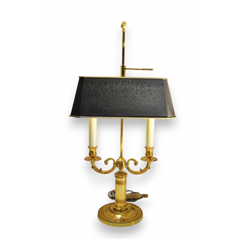  Lampe bouillotte style Empire à 2 sur  Moinat SA  - Antiquités décoration