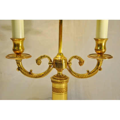  Lampe bouillotte style Empire à 2 sur  Moinat SA  - Antiquités décoration