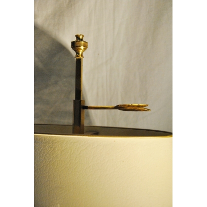 2-light bronze hot-water bottle lamp at Moinat SA – Antiques and home décor