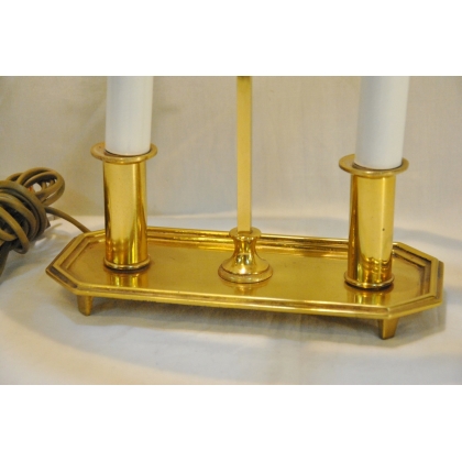 2-light bronze hot-water bottle lamp at Moinat SA – Antiques and home décor