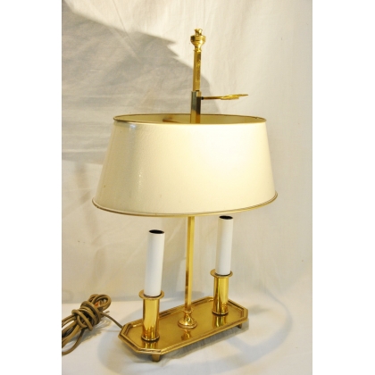 2-light bronze hot-water bottle lamp at Moinat SA – Antiques and home décor