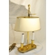 Lampe bouillotte à 2 lumières en bronze