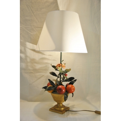  Lampe "HOEDIC" Fruits et fleurs en fer sur  Moinat SA  - Antiquités décoration