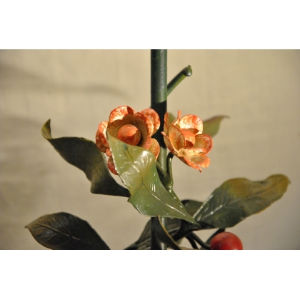  Lampe "HOEDIC" Fruits et fleurs en fer sur  Moinat SA  - Antiquités décoration