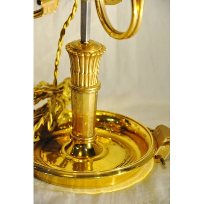  Lampe bouillotte style Directoire en sur  Moinat SA  - Antiquités décoration