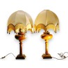  Paire de lampes en céramique brune 1900 sur  Moinat SA  - Antiquités décoration