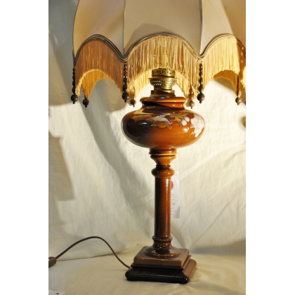  Paire de lampes en céramique brune 1900 sur  Moinat SA  - Antiquités décoration