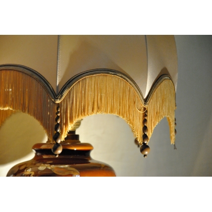  Paire de lampes en céramique brune 1900 sur  Moinat SA  - Antiquités décoration
