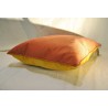 Directoire-style ‘Lyre’ cushion in yellow silk at  Moinat SA  – Antiques and home décor